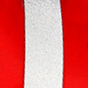 Mystique® Biothane collare deluxe 25mm beta reflex rosso 35-43cm