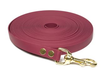 Biothane_tracking_leash_19mm_solid_brass_winered_small_web - kópia
