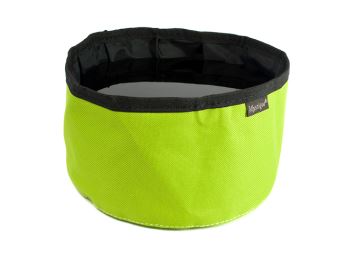 Reisentrinknapf und Leckerlietasche neon grün