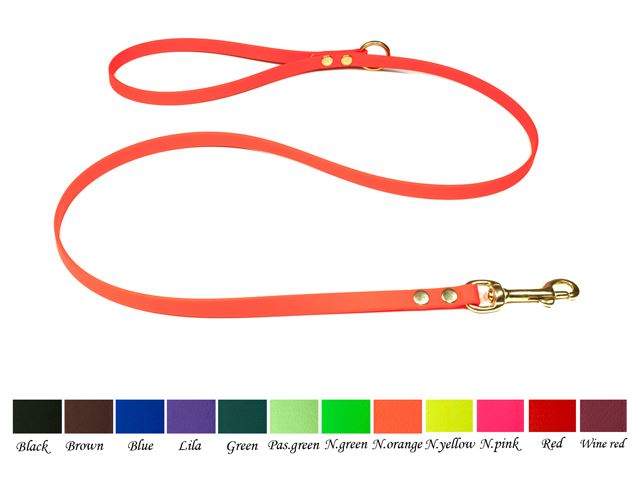 Biothane leashes solid brass