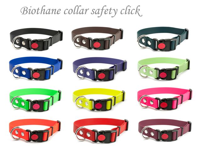 Biothane safety click collar