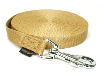 Nylon tracking leash robust 20mm beige