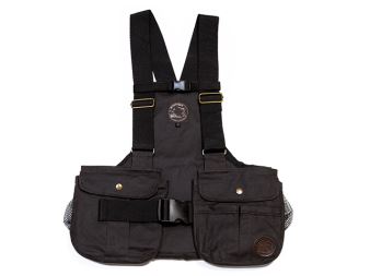 Mystique® Dummy vesta "Trainer" hnedá voskovaná S s plastovou sponou