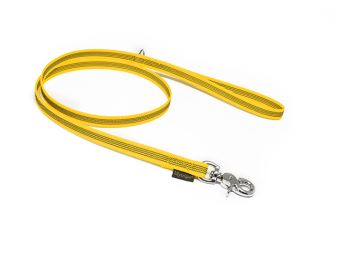 Mystique® Guinzagli gommati 15mm giallo 2m antirug. scissor moschett. c. maniglia
