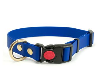 Biothane_collar_safety_click_solid_brass_blue_small_web