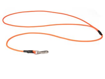 Mystique® Biothane guinzaglio da caccia 8mm neon arancione moschettone girevole