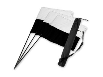 Mystique® &quot;Marking flag&quot; set čierno/biely 3ks + taška