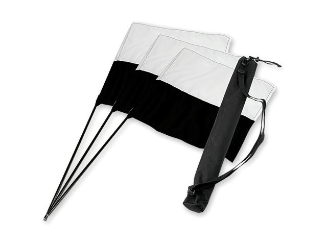 Mystique® "Marking flag" set čierno/biely 3ks + taška (10943)