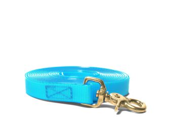 Biothane_tracking_leash_sewn_16-19mm_brass_trigger_hook_gold_turquoise_small_web