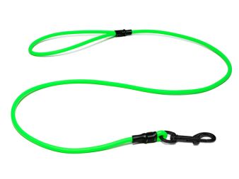 Biothane_round_leash_with_HG_neon_green_black_snap_hook_small_web