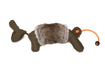 Mystique® Rabbit dog dummy s kožušinovým návlekom khaki malý