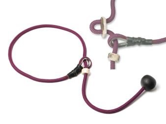 Mystique® Field trial Guinzaglio corto 6mm bordeaux 65cm con fermo