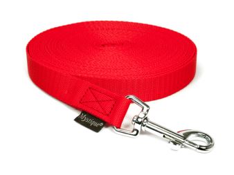 Nylon tracking leash standard 20mm red