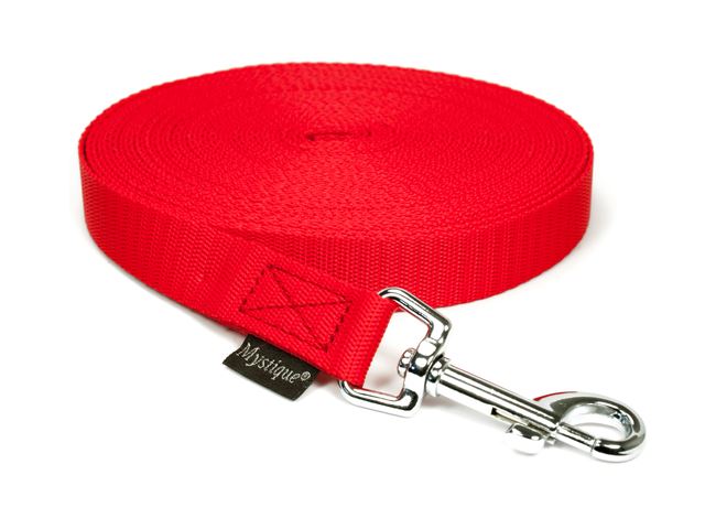 Nylon tracking leash standard 20mm red