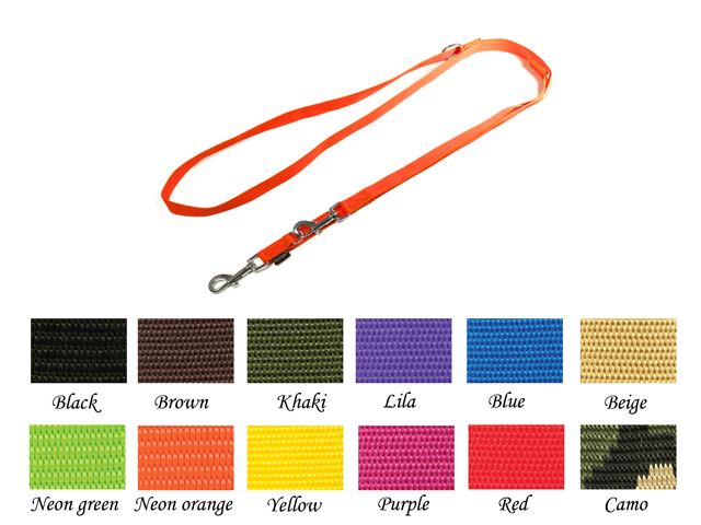 Mystique® Laisse multipositions de nylon 20mm (1)