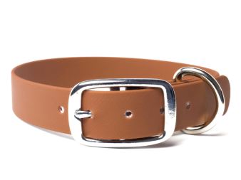 Biothane_collar_deluxe_light_brown_small_web