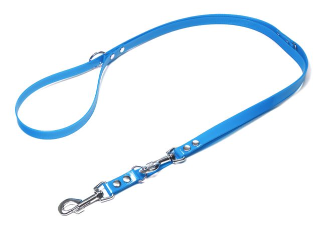 Biothane_adjustable_leash_gold_light_blue_19mm_small_web