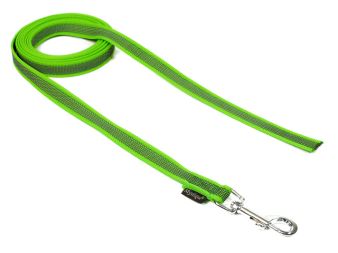 Gummierte Leinen in neongrün