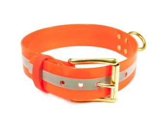 Mystique® Biothane collari da traccia di sangue reflex arancione gold (1)