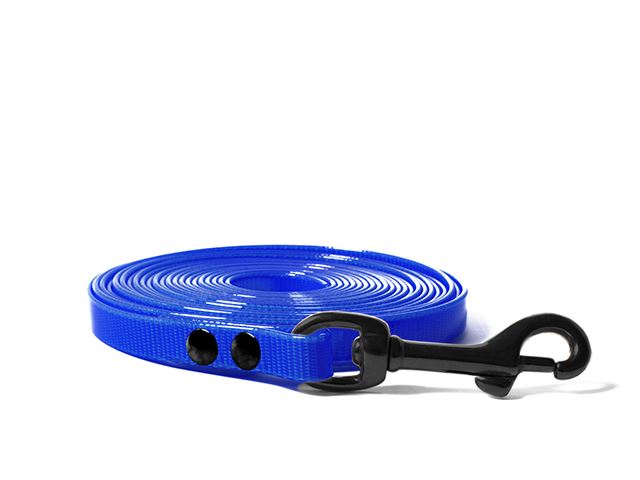 Biothane_tracking_leash_riveted_9-16mm_black_snap_hook_gold_blue_small_web