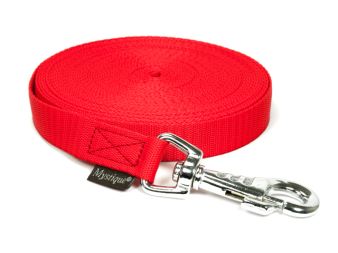 Nylon tracking leash robust 20mm red