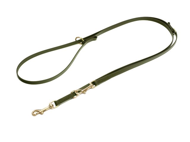 Biothane_adjustable_leash_sewn_13mm_khaki_brass_snap_hook_small_web