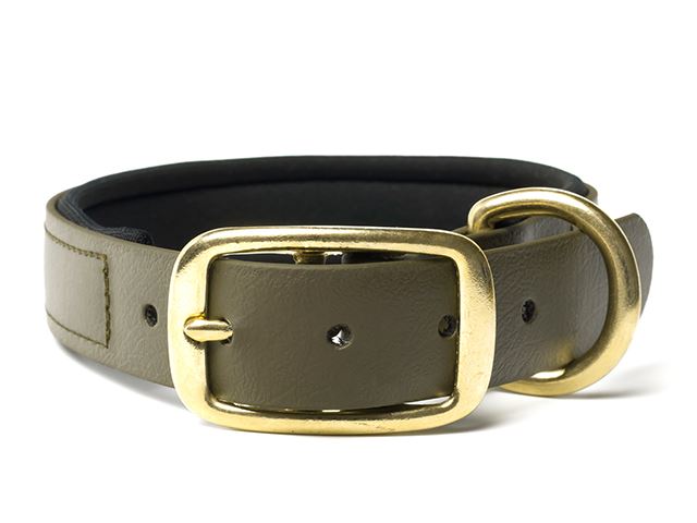 Biothane_collar_deluxe_brass_neopren_khaki_small_web