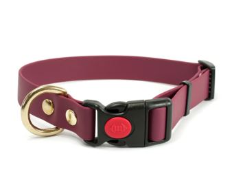 Biothane_collar_safety_click_solid_brass_winered_small_web - kópia