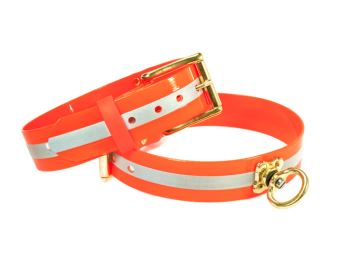 Biothane blood collars solid brass