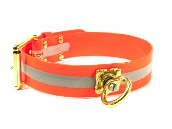 Mystique® Biothane collari da traccia di sangue reflex arancione gold2222