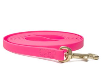 Biothane_tracking_leash_sewn_neon_pink_brass_snap_hook_small_web (12)