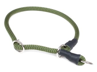 Mystique® collier nylon rond avec corne 8mm Il est destiné à la formation ou à des promenades régulières avec votre chien.