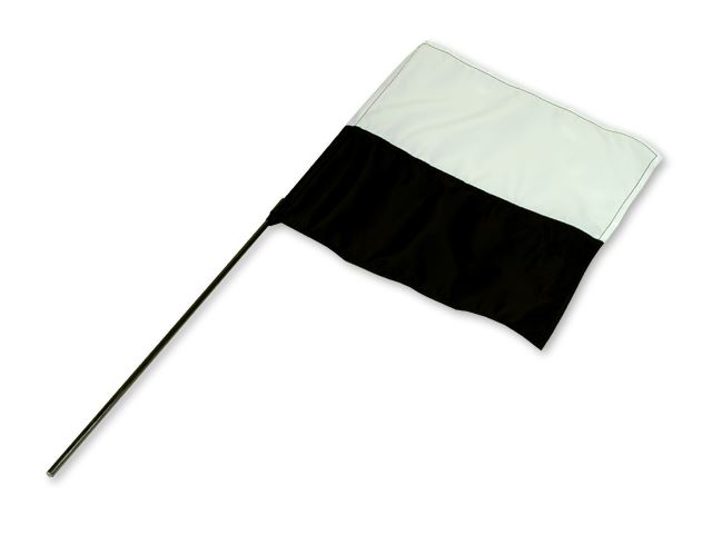 Mystique® Marquage drapeau noir/blanc 1pc.