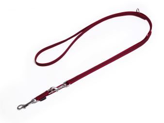 Mystique® Guinzagli gomm. regolabili 15mm bordeaux 250cm