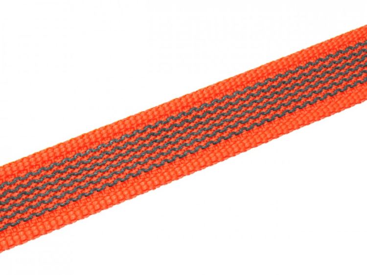 Gummierte Leinen in orange