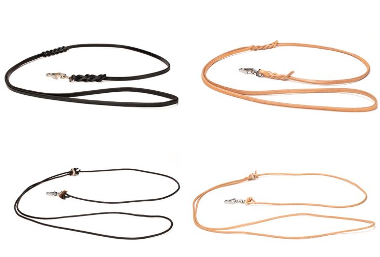 Laisses rondes en cuir