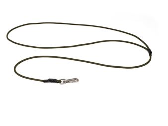 Mystique® Biothane chasse laisse 6mm khaki mousqueton pivotant