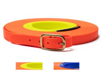 Mystique® Biothane laniere de carthame deux couleurs Mystique® Biothane laniere de carthame deux couleurs