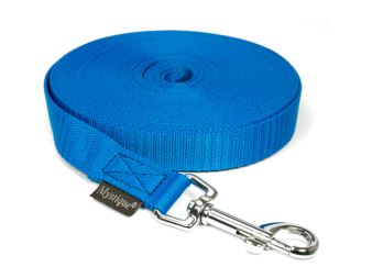 Nylon tracking leash standard 20mm blue