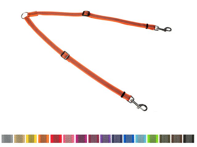 Mystique® Double laisse réglable de caoutchouc