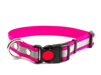 Biothane_collar_safety_click_reflex_neon_pink_small_web