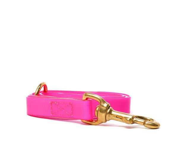 Biothane_leash_sewn_16-19mm_with_handgrip_brass_snap_hook_gold_pink_small_web